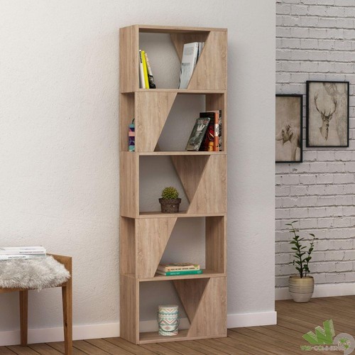 Libreria rovere ripiani - rovere, 5