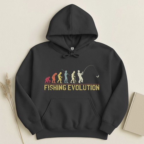 Felpa con cappuccio - , fishing