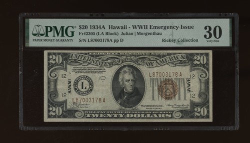 Dbr 1934 frn hawaii - $20, fr