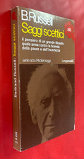 Bertrand RUSSELL - SAGGI SCETTICI Longanesi Pocket Saggi (1977) Libro Filosofia