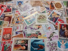 1000 Francobolli mondiali assortiti usati molto Interessanti.