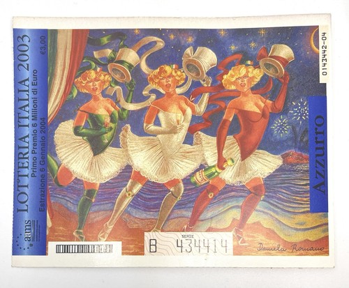 Biglietto lotteria italia - lotteria, 2003