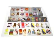 FIORUCCI card adesivo gigante Diamond lotto 22 figurine anni '90