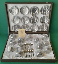 SERVIZIO 12 TAZZINE DI CAFFÈ + ZUCCHERIERA ACCIAIO INOX SAF 18/10 NUOVO. AT71