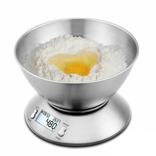 Bilancia Elettronica Digitale Da Cucina In Acciaio con portata 5kg precisione 1g