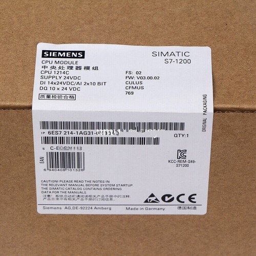 6es7 214 1ag31 0xb0 pro - 6es7, cpu