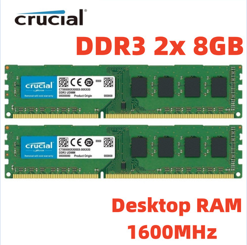 Crucial ddr3 1600 mhz 2 - ddr3,