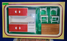 1135-MOBILI PER LA BAMBOLA PUPPEN MOBEL FRADE SALA DA PRANZO VINTAGE