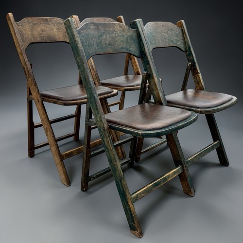Set antiche sedie pieghevoli - sedie,