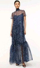 Maxi abito vestito organza