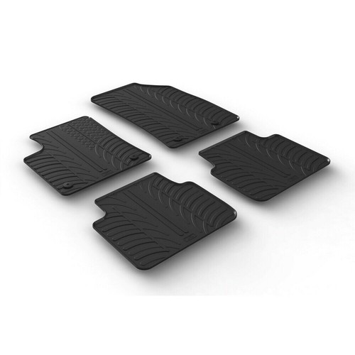 Set tappetini misura gomma - tappetini, su
