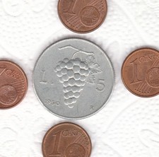 N 5  ITALIA   RARA  MONETA  5