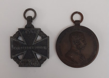 Croce e Medaglia di bronzo al Valore Militare austriache Prima Guerra 1914/1918 