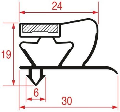 Barra guarnizione cella frigo - guarnizione,
