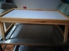 TAVOLINO PER COLAZIONE IN LEGNO VASSOIO PIEGHEVOLE MANGIA LAVORA STUDIA A LETTO