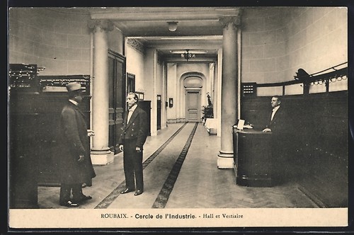 Cpa roubaix cercle - roubaix,, de
