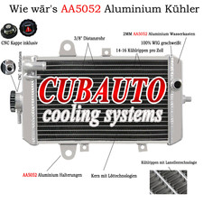 Radiatore acqua corsa alluminio per Yamaha Raptor 700 YFM700R Quad ATV 2013-2018