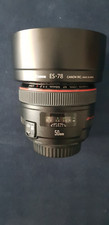 CANON EF 50mm f/1.2 L USM CON LENS CASE LP 1214 E LENS HOOD ES-78