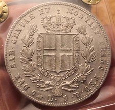 Moneta 5 Lire 1835 Genova