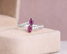 Anello diamante bianco 14K