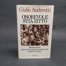 Libro Onorevole, stia zitto