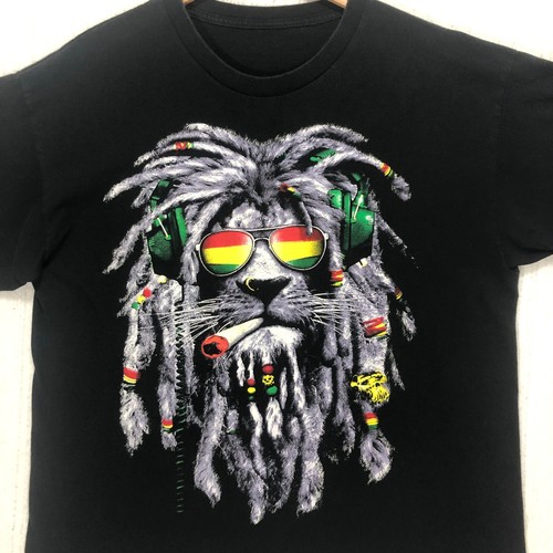 Shirt grafica rasta lion - rasta,