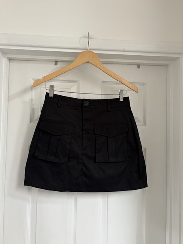 Minigonna cargo donna nera
