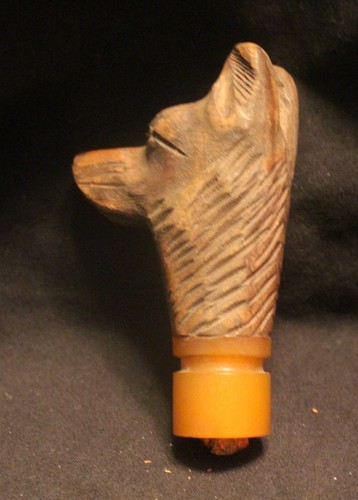 Vintage legno intagliato cane - vintage,