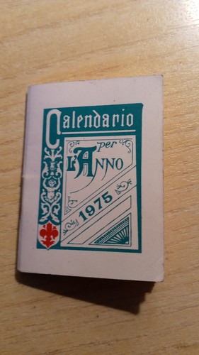 Calendario mini 1975 - calendario,