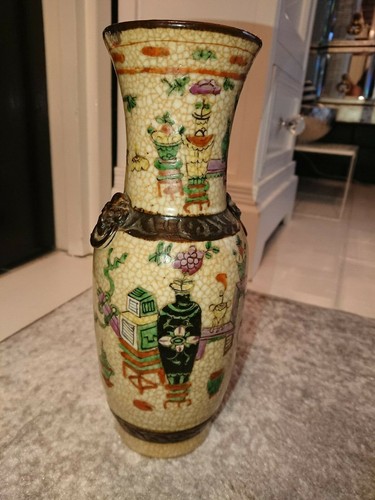 Vaso smaltato crepitante