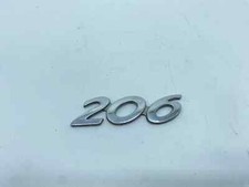 SCRITTA PEUGEOT 206 LOGO EMBLEMA SIGA BADGE FREGIO POSTERIORE ORIGINALE