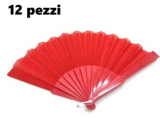 x Set 12 Pezzi Ventaglio Rosso
