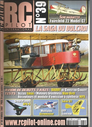 Pilot fairchild 22 - rc,