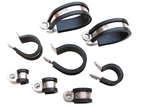 Clip rivestita gomma - rivestita, in