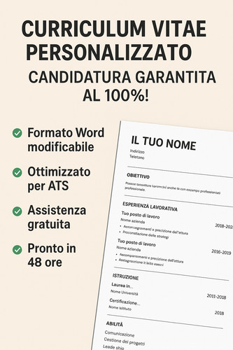 Creazione curriculum vitae - curriculum,