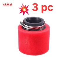 FILTRO ARIA X 3 RED FILTER Ø48  PER CARBURATORE PWK VHST TIPO MALOSSI E13