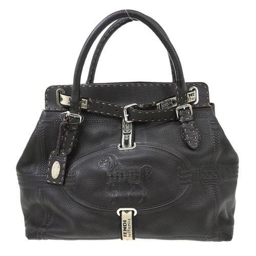 Borsa mano fendi marrone - fendi,