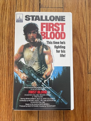 First blood vhs 1982 action - blood,