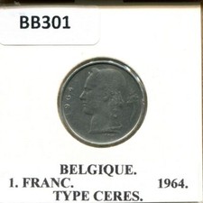 Moneta 1 FRANCO 1964 testo