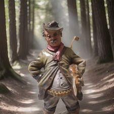 Statua In Ceramica CAPODIMONTE FIRMATA MOLLICA