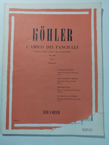 Spartito kohler l - kohler,, l'amico