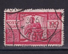 FRANCOBOLLI Italia Repubblica 1945-48 Democratica 100 Lire SAS565