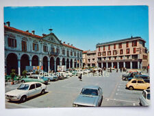 TRECATE Piazza Cavour Novara auto car Citroen DS squalo Fiat 500 cartolina
