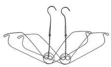 Coppia di ABBIGLIAMENTO antichi, APPENDIABITI 19,3" apertura alare, filo ritorto pesante, bobina