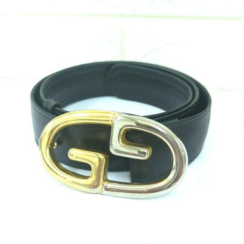 Cintura gucci pelle nera - cintura,