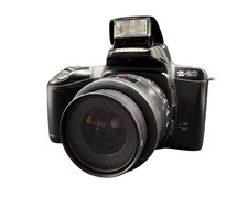 Pentax Z-20 35mm Kamera 35-80 mm Schwarz Händler Gebraucht Guter Zustand