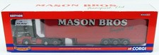 Modellino camion Corgi scala 1/50 CC13701 - Scania R Topline lato tenda Mason Bros