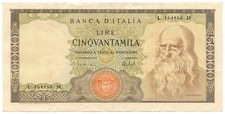 50000 LIRE BANCA D'ITALIA
