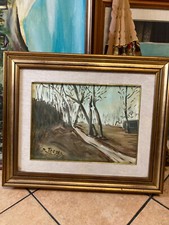 Quadro vintage su tela firmato