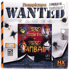 SIMON PUZZLE PACK + PINBALL WANTED GAMES PC GIOCO USATO ITALIANO FR1 87156